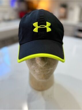 Men’s Under Armour Black Cap with Neon Yellow Accents